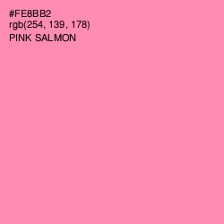 #FE8BB2 - Pink Salmon Color Image